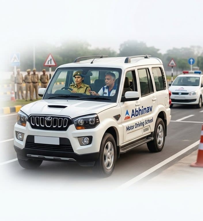 Abhinav Motor Driving Training School - Heavy Vehicle Practical Training